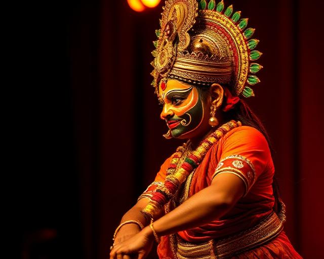 Kathakali night, Kollam